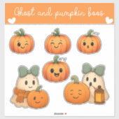Ghost and Pumpkin Boos Sticker Sheet (Vel)