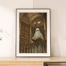 Ghost Antiek Boeken Bibliotheek Kunst Poster