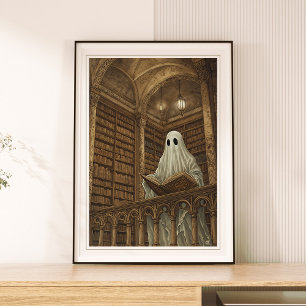 Ghost  Antiek Boeken Bibliotheek Kunst Poster