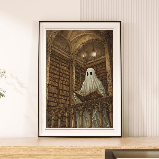 Ghost Antiek Boeken Bibliotheek Kunst Poster