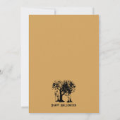 Ghost Apparition Kostuum Mint Halloween Feest Kaart (Achterkant)