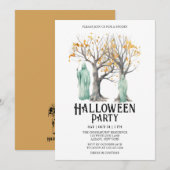 Ghost Apparition Kostuum Mint Halloween Feest Kaart (Voorkant / Achterkant)