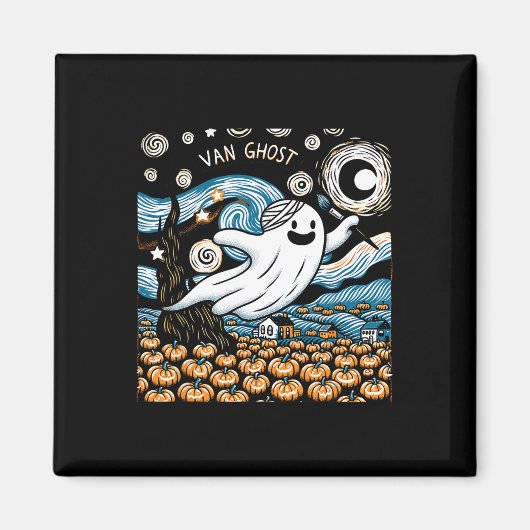 Ghost Art Teacher Halloween 2 Magneet (Voorkant)