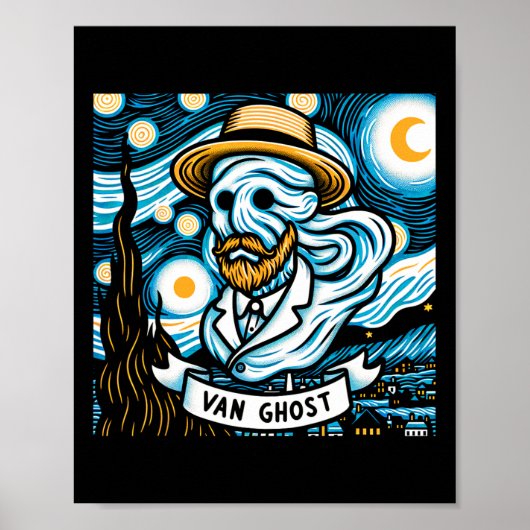 Ghost Art Teacher Halloween Poster (Voorkant)