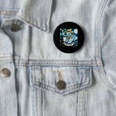 Ghost Art Teacher Halloween Ronde Button 5,7 Cm (In situ)