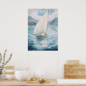 Ghost Art: Zeilen Poster (Keuken)