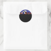 Ghost Avenue Halloween Ronde Sticker (Tas)