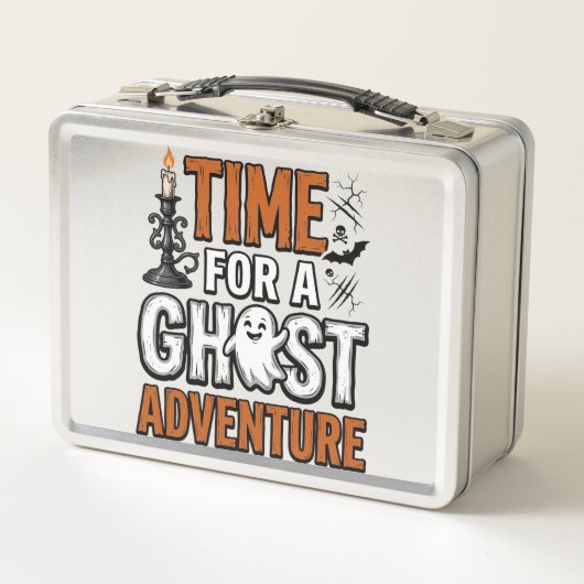 Ghost Avontuur Halloween Vintage Typografie Ontwer (Voorkant)