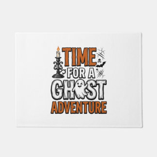 Ghost Avontuur Halloween Vintage Typografie Ontwer Deurmat