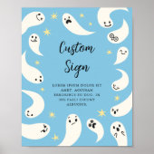 Ghost Baby shower Custom Sign Poster (Voorkant)