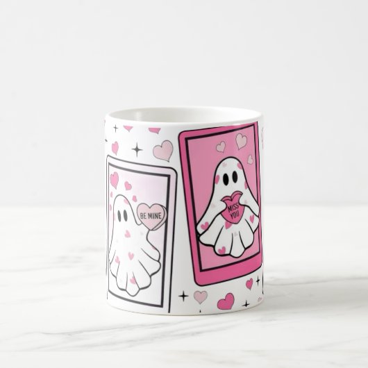 Ghost Bae Mug – Cute Spooky Coffee Cup Koffiemok (Center)