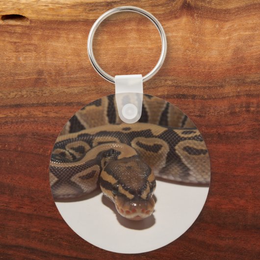 Ghost Ball Python Sleutelhanger (Voorkant)