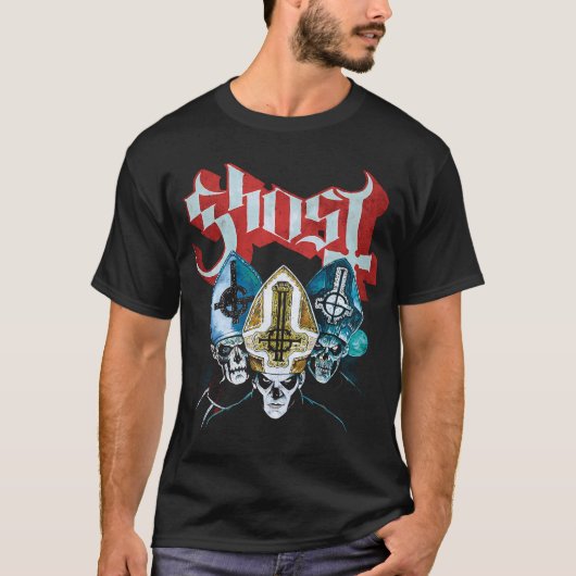 Ghost Band Heilige Drie-eenheid T-Shirt - Papa Eme (Voorkant)