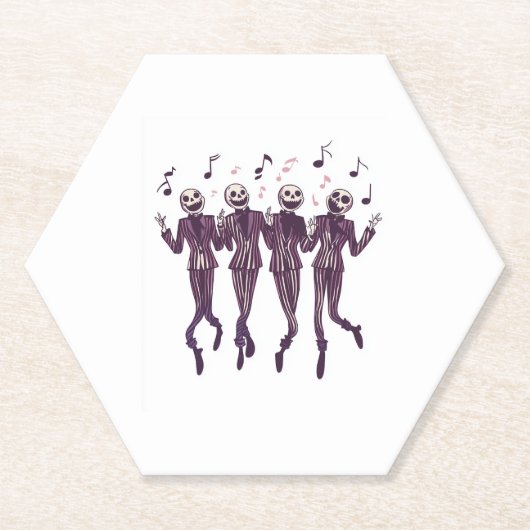 Ghost Barbershop Quartet Kartonnen Onderzetters (Voorkant)