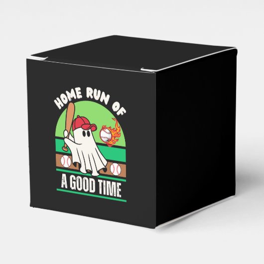 Ghost Baseball Player Halloween Bedankdoosjes (Voorkant Zijde)