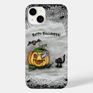 Ghost, Bat en Cat, Happy Halloween. Case-Mate iPhone 14 Hoesje