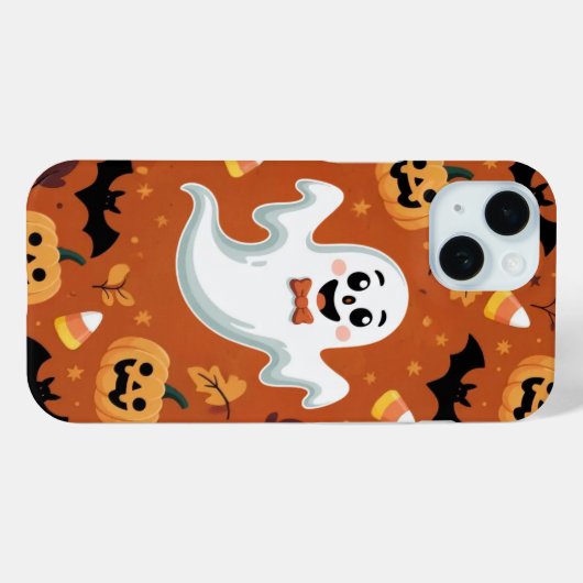 Ghost Bat Pumpkin Speelse iPhone / iPad hoesje (Achterkant (horizontaal))
