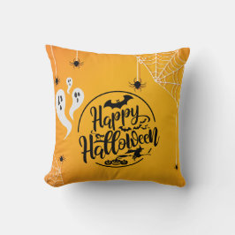 GHOST BAT SPIN WEB ILLUSTRATIE HALLOWEEN KUSSEN