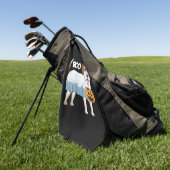 Ghost Beagle Halloween Dog Golfhanddoek (Groen)