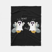 Ghost Bees Gezegde Boo Fun Halloween Kostuum Vrouw Fleece Deken (Voorkant)