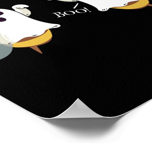 Ghost Bees Gezegde Boo Fun Halloween Kostuum Vrouw Poster (Hoek)