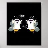 Ghost Bees Gezegde Boo Fun Halloween Kostuum Vrouw Poster (Voorkant)