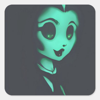 Ghost Betty Boo Vierkante Sticker
