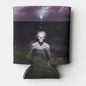 Ghost bij Zee - olieverfschilderij Blikjeskoeler (Voorkant)