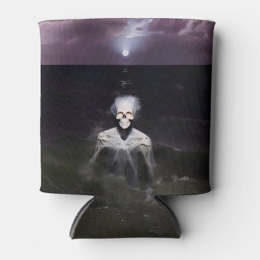 Ghost bij Zee - olieverfschilderij Blikjeskoeler (Voorkant)