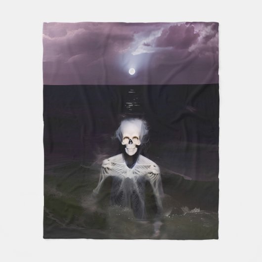 Ghost bij Zee - olieverfschilderij Fleece Deken (Voorkant)