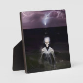 Ghost bij Zee - olieverfschilderij Fotoplaat (Voorkant)