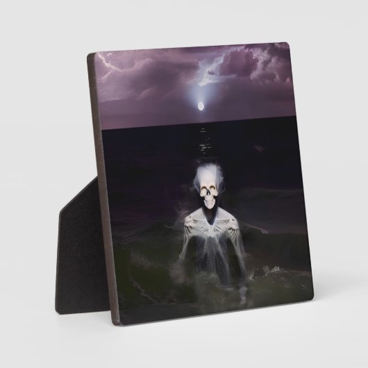 Ghost bij Zee - olieverfschilderij Fotoplaat (Voorkant)