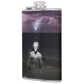 Ghost bij Zee - olieverfschilderij Heupfles (Links)