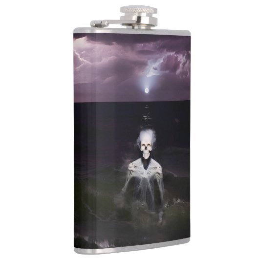 Ghost bij Zee - olieverfschilderij Heupfles (Rechts)