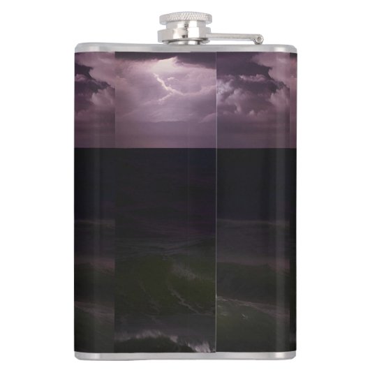 Ghost bij Zee - olieverfschilderij Heupfles (Achterkant)