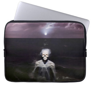Ghost bij Zee - olieverfschilderij Laptop Sleeve