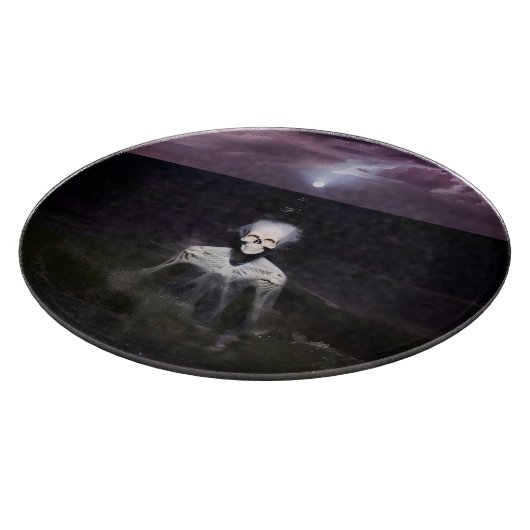 Ghost bij Zee - olieverfschilderij Snijplank (Hoek)