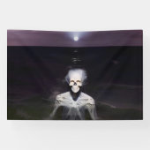 Ghost bij Zee - olieverfschilderij Spandoek (Horizontaal)