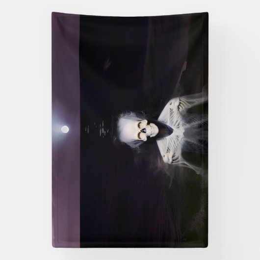 Ghost bij Zee - olieverfschilderij Spandoek (Verticaal)