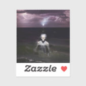 Ghost bij Zee - olieverfschilderij Sticker (Vel)