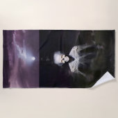 Ghost bij Zee - olieverfschilderij Strandlaken (Voorkant)