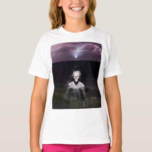 Ghost bij Zee - olieverfschilderij T-shirt (Voorkant)
