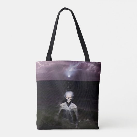 Ghost bij Zee - olieverfschilderij Tote Bag (Achterkant)
