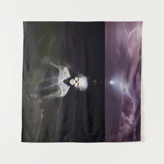 Ghost bij Zee - olieverfschilderij Wandkleed (Voorkant (horizontaal))