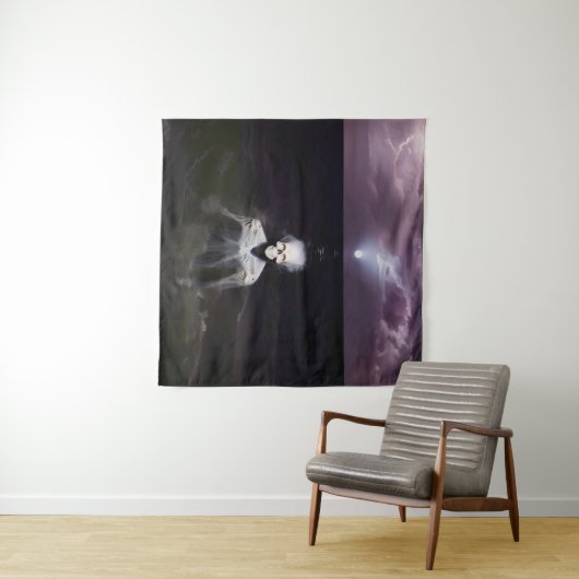 Ghost bij Zee - olieverfschilderij Wandkleed (In Situ (horizontaal))