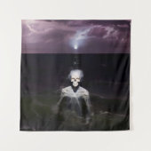 Ghost bij Zee - olieverfschilderij Wandkleed (Voorkant)