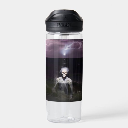 Ghost bij Zee - olieverfschilderij Waterfles (Achterkant)