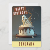 Ghost Birthday Kaart (Voorkant)