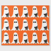 Ghost Black Cat inpakpapier (Vlak)