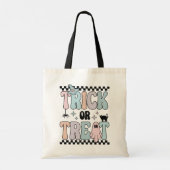 Ghost Black Cat Spider Pastel Trick or treat Tote Bag (Achterkant)